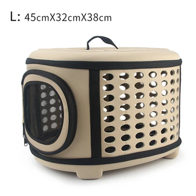 Pure Color Pet Carrier Bag Portable Outdoor Cat Foldable Dog Travel Pet Bag Puppy Carrying Shoulder Dog Bags
