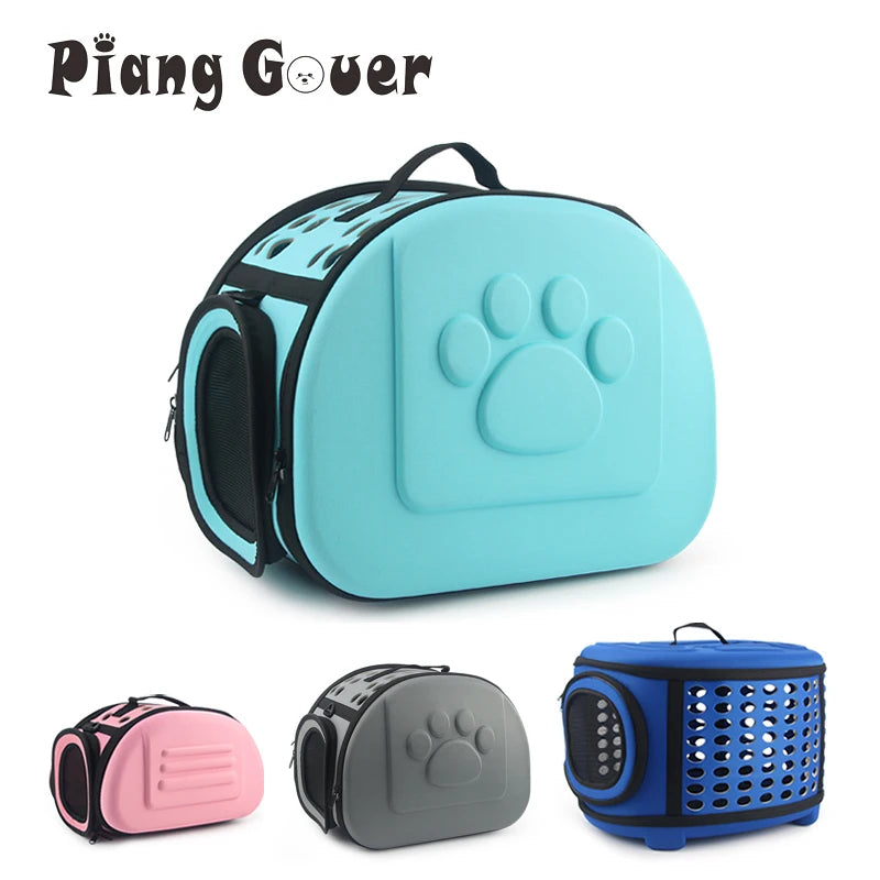 Pure Color Pet Carrier Bag Portable Outdoor Cat Foldable Dog Travel Pet Bag Puppy Carrying Shoulder Dog Bags