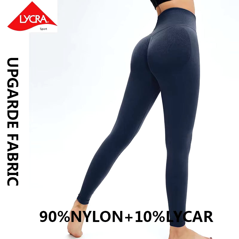 Legging De Sport Taille Haute Sans Couture Pour Femmes, Pantalon De Yoga, Collants D'Entraînement De Gymnastique Super Extensibles, Pantalons De Course