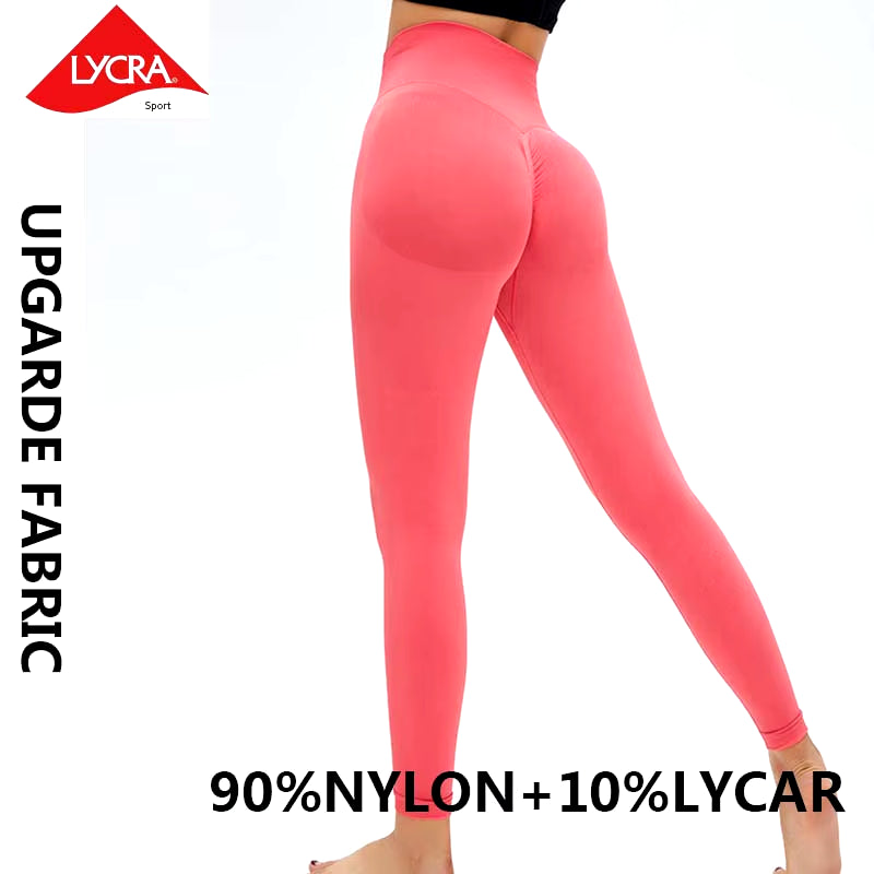 Legging De Sport Taille Haute Sans Couture Pour Femmes, Pantalon De Yoga, Collants D'Entraînement De Gymnastique Super Extensibles, Pantalons De Course