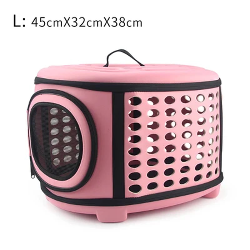 Pure Color Pet Carrier Bag Portable Outdoor Cat Foldable Dog Travel Pet Bag Puppy Carrying Shoulder Dog Bags