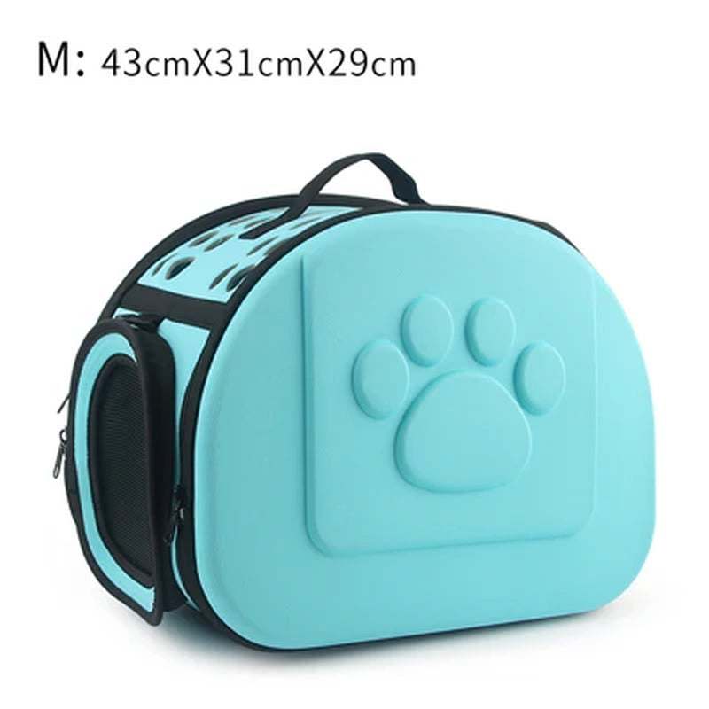Pure Color Pet Carrier Bag Portable Outdoor Cat Foldable Dog Travel Pet Bag Puppy Carrying Shoulder Dog Bags
