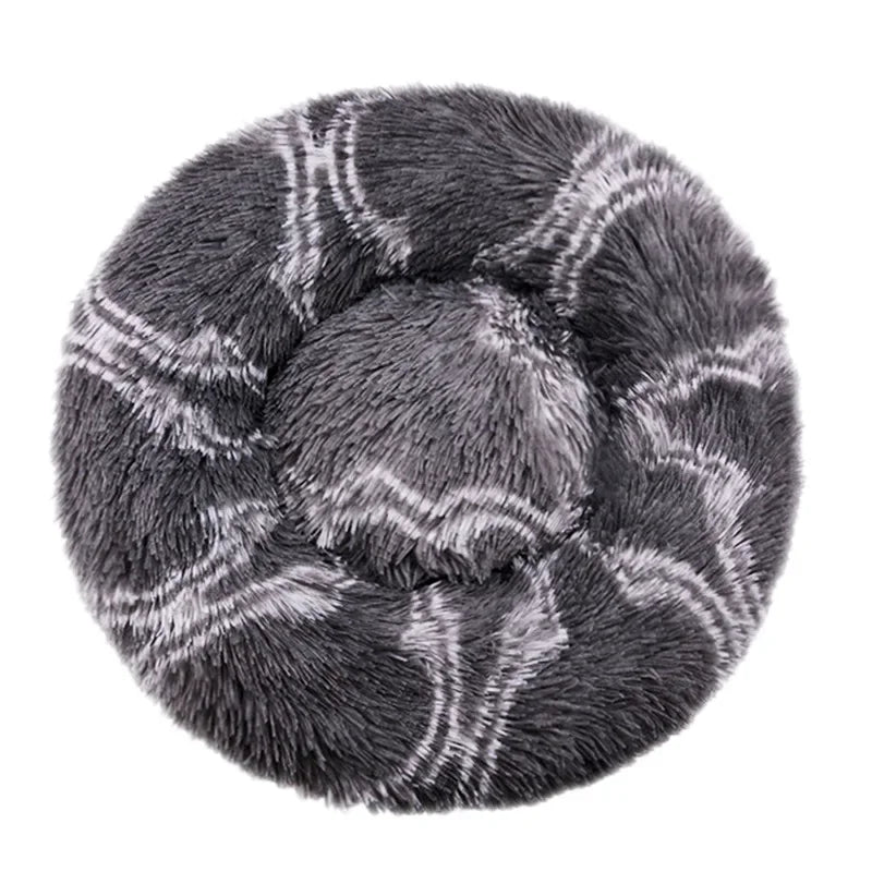 Lit Rond Pour Animaux De Compagnie, 40 À 90Cm, 6 Tailles, Pour Grand Chien, Lit Super Doux Pour Chat, Maison En Peluche Pour Chien Moyen, Couchage Chaud D'Hiver