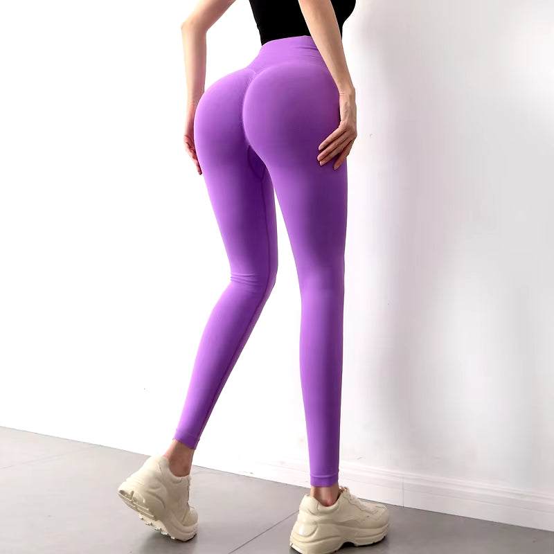 Legging De Sport Taille Haute Sans Couture Pour Femmes, Pantalon De Yoga, Collants D'Entraînement De Gymnastique Super Extensibles, Pantalons De Course