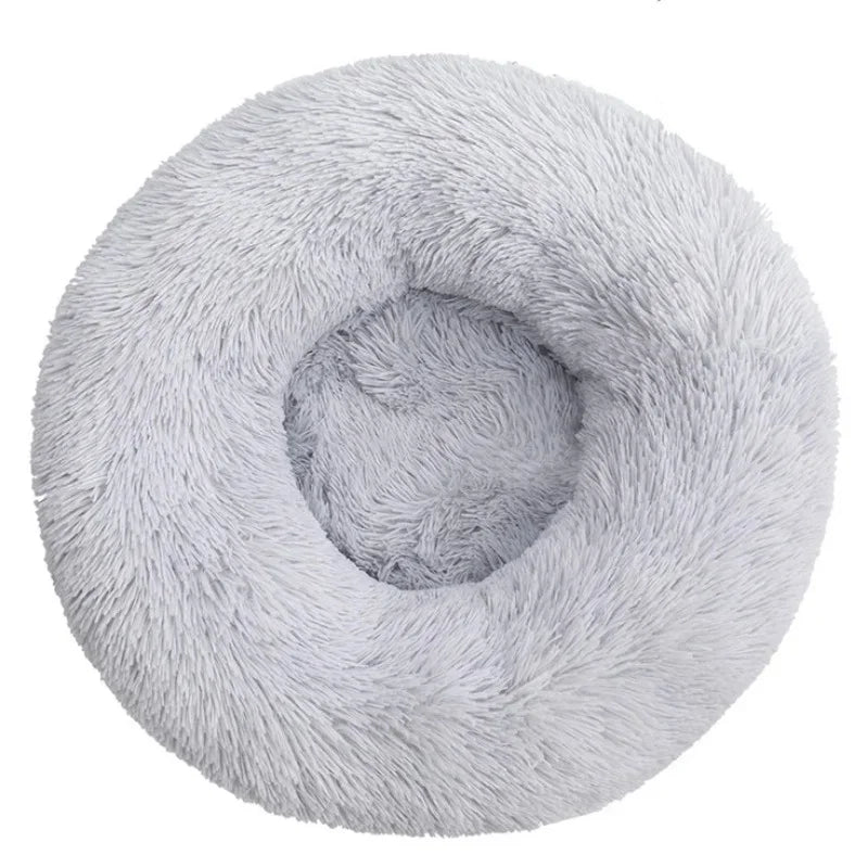 Lit Rond Pour Animaux De Compagnie, 40 À 90Cm, 6 Tailles, Pour Grand Chien, Lit Super Doux Pour Chat, Maison En Peluche Pour Chien Moyen, Couchage Chaud D'Hiver
