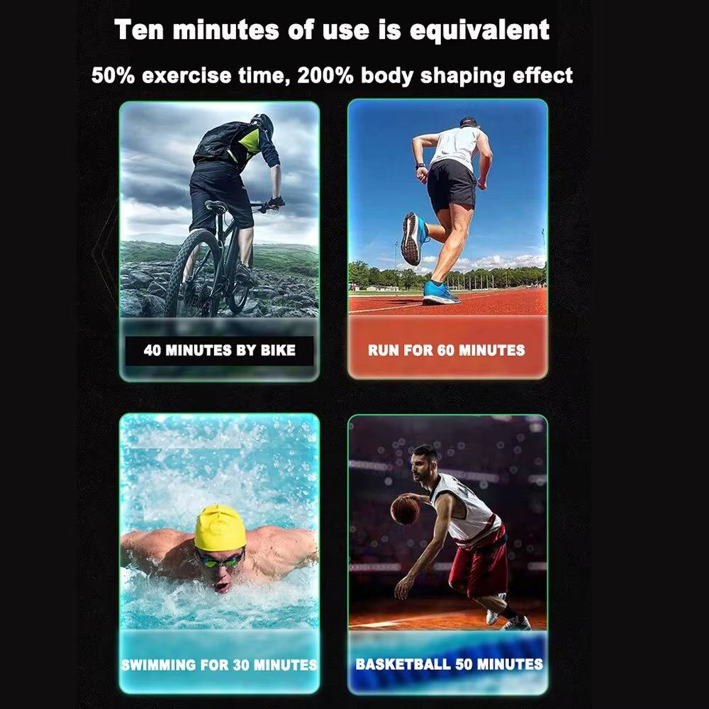 Entraîneur Musculaire Abdominal Aste USB, Masseur Musculaire Abdominal Portable, Ceinture D'Entraînement Électronique, Équipement De Fitness