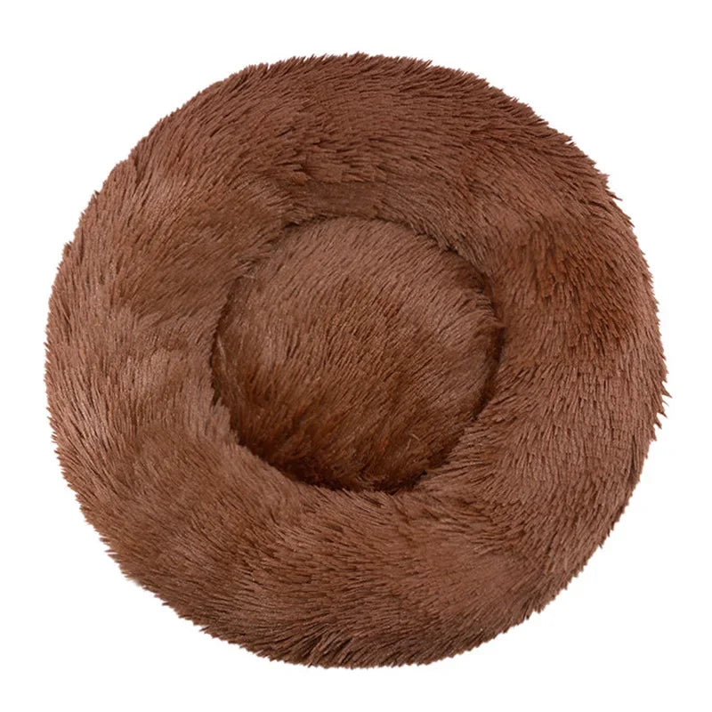 Lit Rond Pour Animaux De Compagnie, 40 À 90Cm, 6 Tailles, Pour Grand Chien, Lit Super Doux Pour Chat, Maison En Peluche Pour Chien Moyen, Couchage Chaud D'Hiver