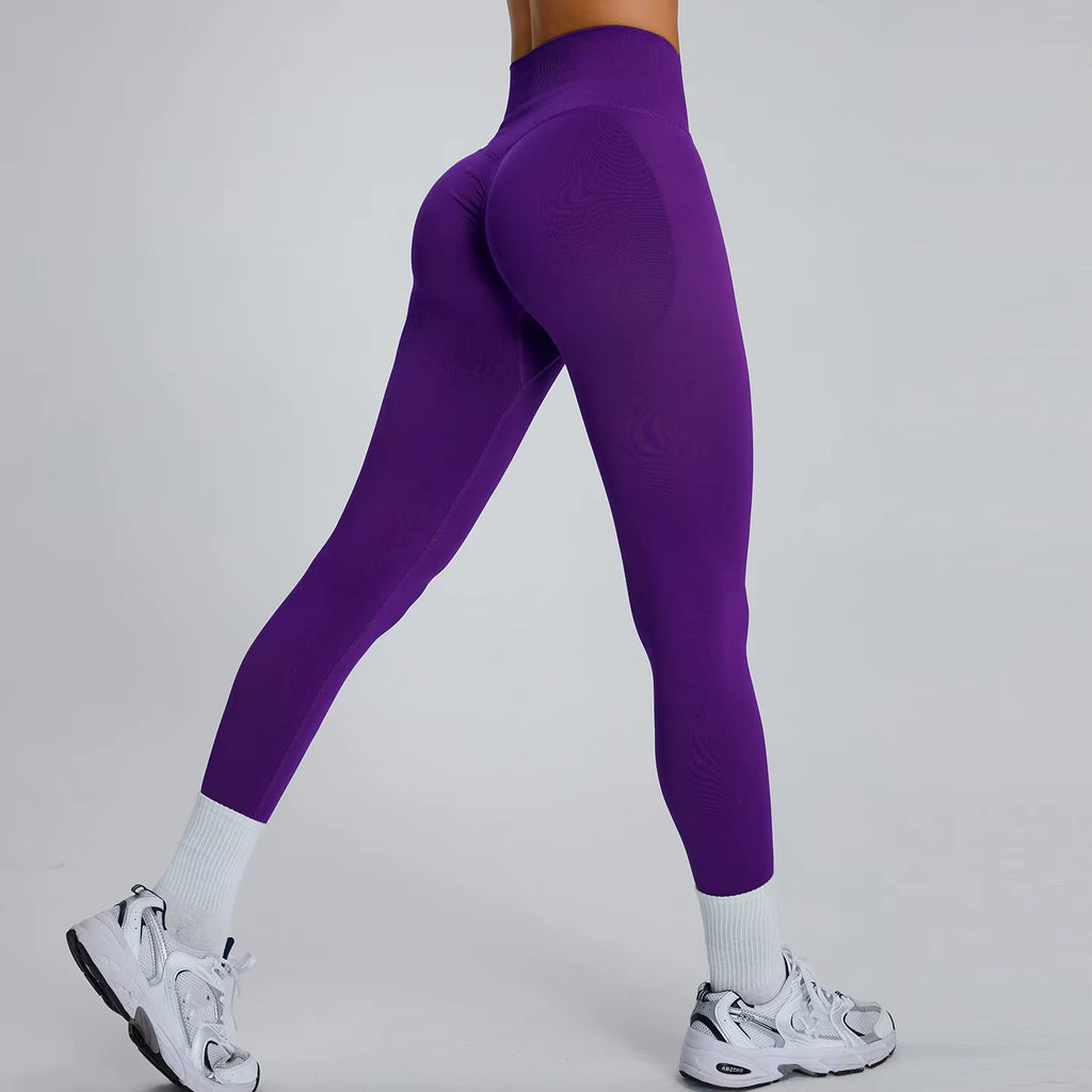 Legging De Sport Taille Haute Sans Couture Pour Femmes, Pantalon De Yoga, Collants D'Entraînement De Gymnastique Super Extensibles, Pantalons De Course