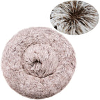 Lit Rond Pour Animaux De Compagnie, 40 À 90Cm, 6 Tailles, Pour Grand Chien, Lit Super Doux Pour Chat, Maison En Peluche Pour Chien Moyen, Couchage Chaud D'Hiver