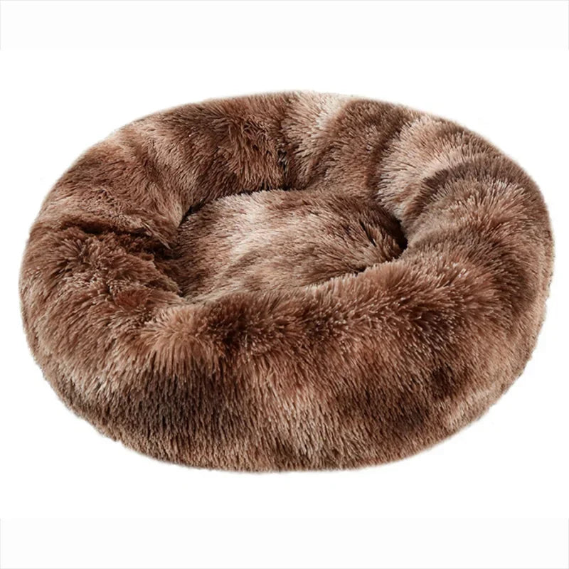 Lit Rond Pour Animaux De Compagnie, 40 À 90Cm, 6 Tailles, Pour Grand Chien, Lit Super Doux Pour Chat, Maison En Peluche Pour Chien Moyen, Couchage Chaud D'Hiver