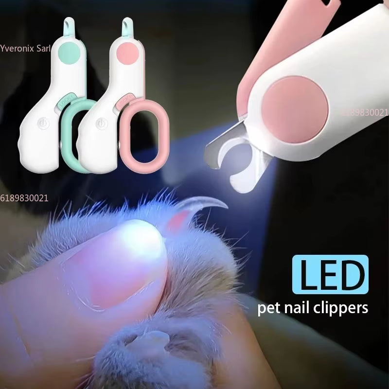 Coupe-Ongles Professionnel Pour Chien Et Chat, Lumière LED, Coupe-Ongles Pour Animaux De Compagnie, Avec Verrouillage De Sécurité, Kit D'Outils De Toilettage Pour Chiot, Chaton, Animaux