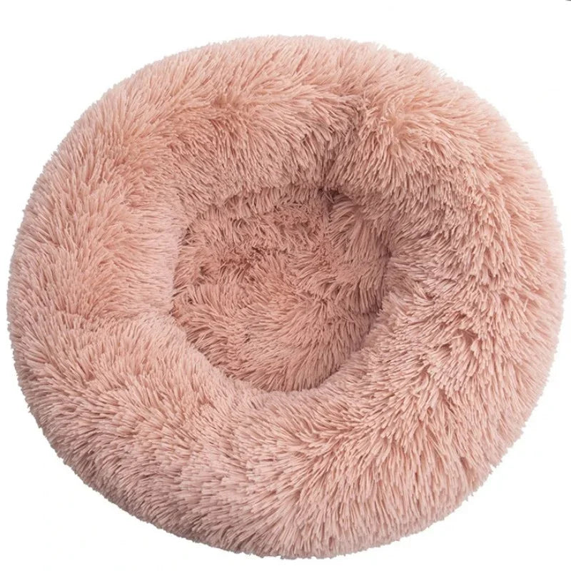 Lit Rond Pour Animaux De Compagnie, 40 À 90Cm, 6 Tailles, Pour Grand Chien, Lit Super Doux Pour Chat, Maison En Peluche Pour Chien Moyen, Couchage Chaud D'Hiver