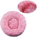 Lit Rond Pour Animaux De Compagnie, 40 À 90Cm, 6 Tailles, Pour Grand Chien, Lit Super Doux Pour Chat, Maison En Peluche Pour Chien Moyen, Couchage Chaud D'Hiver