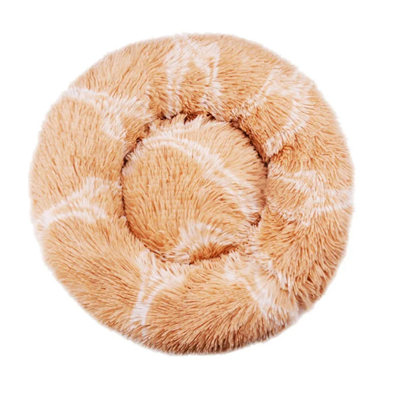 Lit Rond Pour Animaux De Compagnie, 40 À 90Cm, 6 Tailles, Pour Grand Chien, Lit Super Doux Pour Chat, Maison En Peluche Pour Chien Moyen, Couchage Chaud D'Hiver