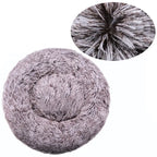 Lit Rond Pour Animaux De Compagnie, 40 À 90Cm, 6 Tailles, Pour Grand Chien, Lit Super Doux Pour Chat, Maison En Peluche Pour Chien Moyen, Couchage Chaud D'Hiver