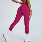 Legging De Sport Taille Haute Sans Couture Pour Femmes, Pantalon De Yoga, Collants D'Entraînement De Gymnastique Super Extensibles, Pantalons De Course