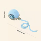 Jouet Pour Chat Pour L'Auto-Entretien, Balle Teaser Intelligente Pour Chat, Baguette Automatique Pour Chat, Pour Jouer Avec Des Chats Et Des Chats Ou Des Chiens Qui Marcent